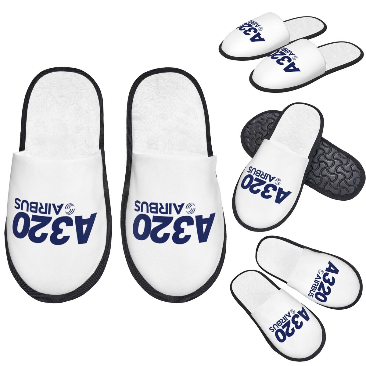 Women Shoes Logo - Özel Airbus A320 Logolu Terlikler Hafızalı