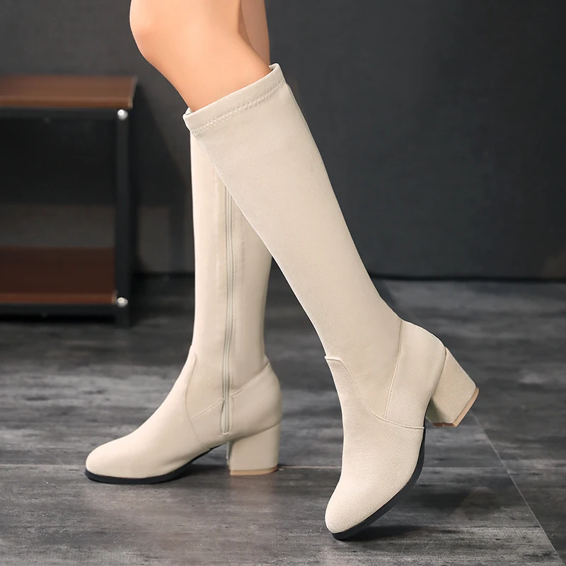 Kış Kadın Diz Yüksek Çizmeler  - Zip Up Boots Short incelemesi ve fiyatı