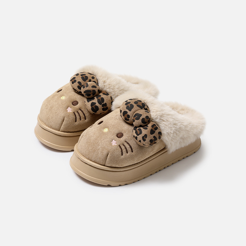 Y2K Leopar Desenli Hello Kitty - Women'S Shoes Y2K incelemesi ve fiyatı
