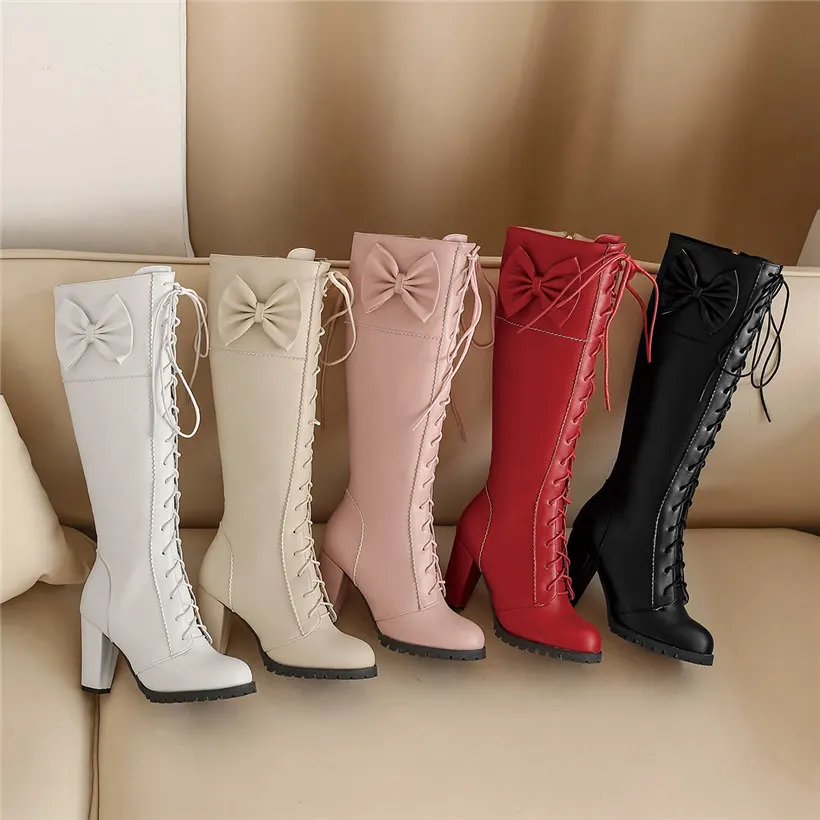 Tatlı Papyonlu Lolita Diz Üstü - Zip Up Boots Short incelemesi ve fiyatı