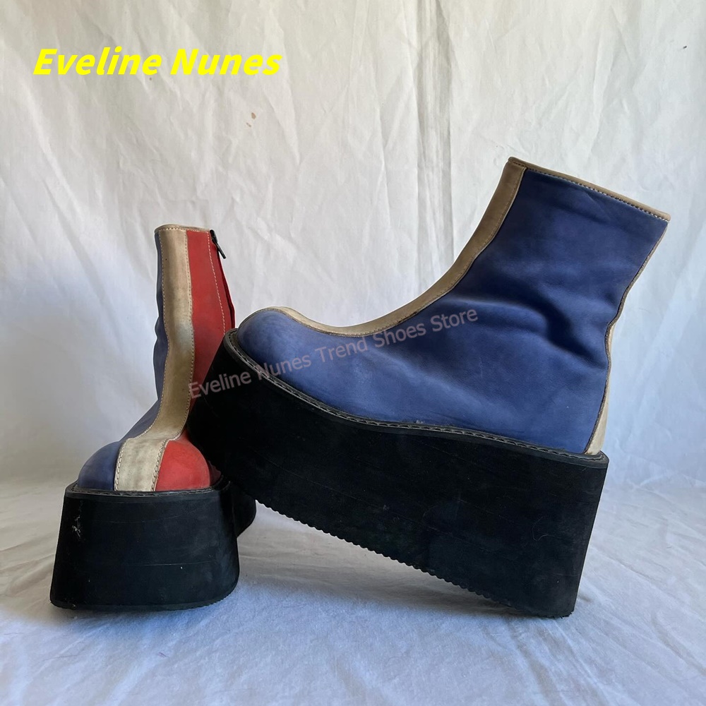 Y2K Kırmızı Mavi Platform Bile - Women'S Shoes Y2K incelemesi ve fiyatı
