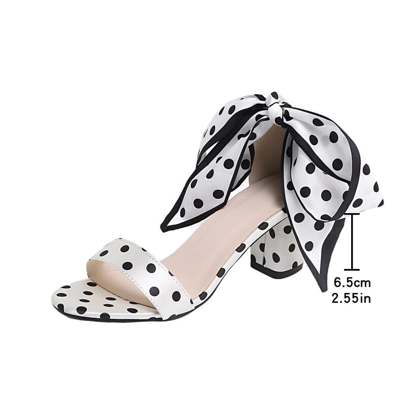 Vintage Siyah Beyaz Puantiyeli - Women'S Shoes Y2K incelemesi ve fiyatı