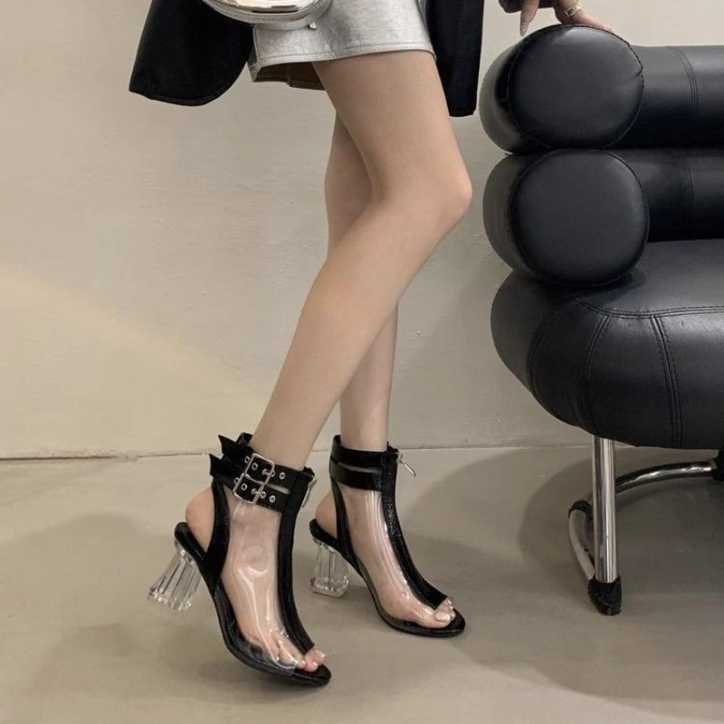 Kristal Topuk Zip Sandalet Yaz - Square Toe Mule incelemesi ve fiyatı