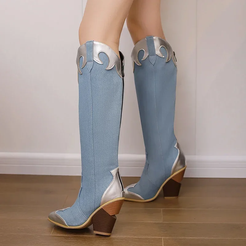 Büyük Boy Batı Kadın Diz Yükse - Zip Up Boots Short incelemesi ve fiyatı