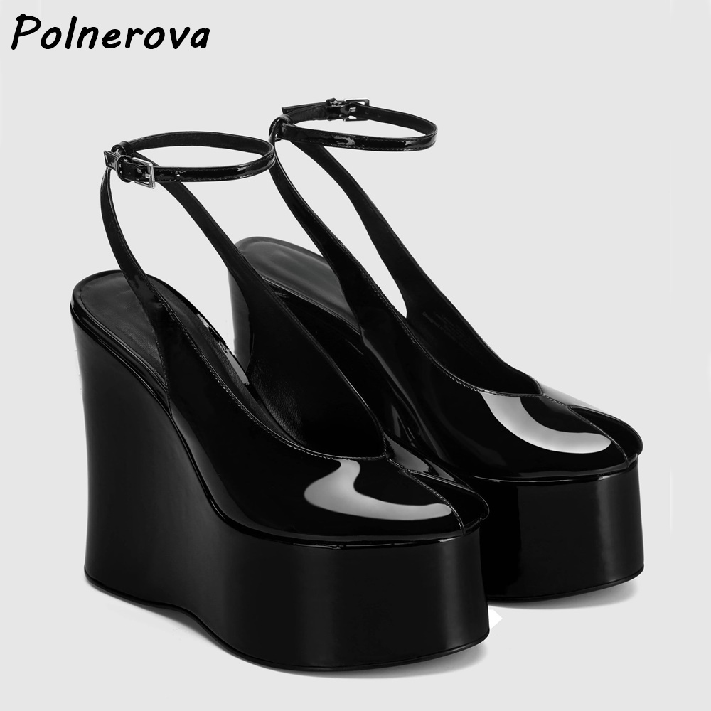 Patent Deri Kama Platform Sand - Women'S Shoes Y2K incelemesi ve fiyatı